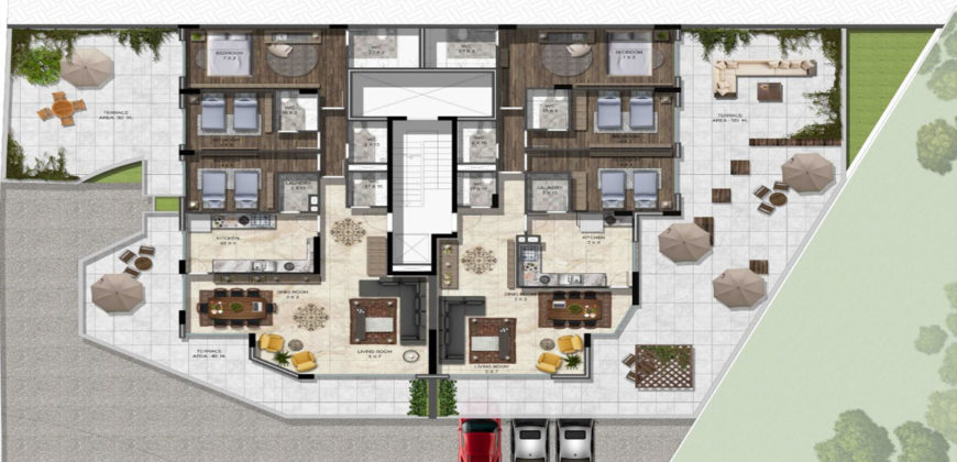 Apartment for Sale Fidar ( Halat ) Jbeil B1 Floor Area 182Sqm and 100 Sqm Terraces