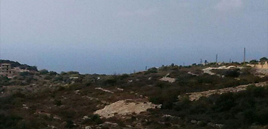 Land for Sale Gharzouz Jbeil Area 2017Sqm