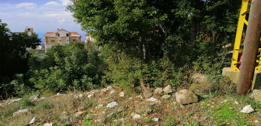 Land for Sale Kfar Mashoun Jbeil Area 1190Sqm