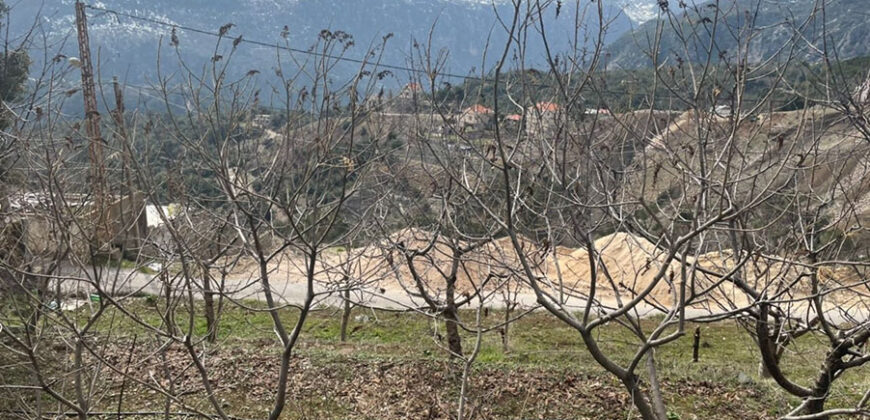 Land for Sale Qartaba Jbeil Area 1025Sqm