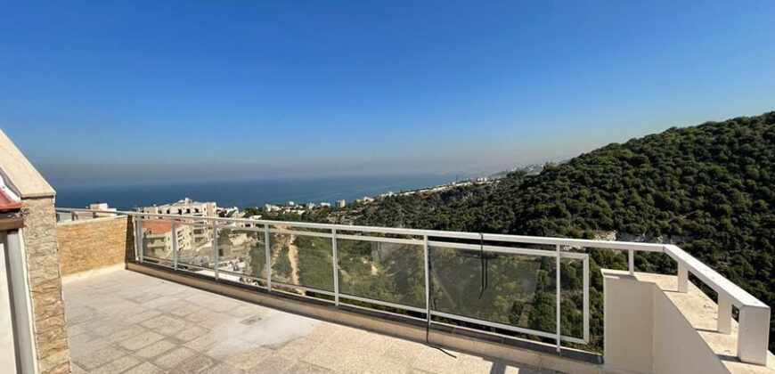 Used Apartment for Rent Bouar Kesserwan Duplex Floor , Semi Furnished Area 180Sqm & 70Sqm Terrace