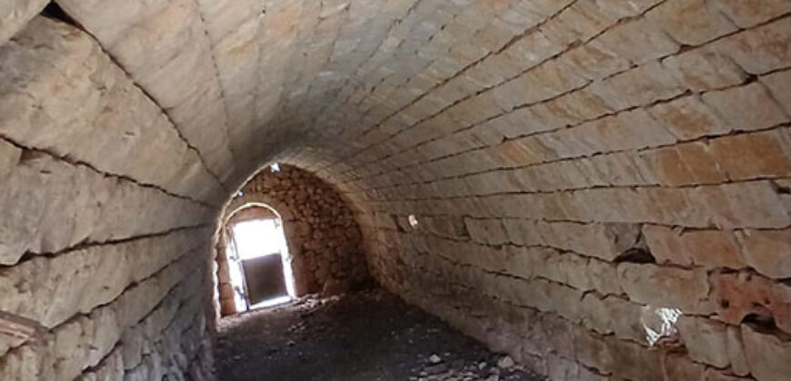 Land for Sale Aghbe Kesserwan Area 3630Sqm & Arched Naturel Stone Area 41Sqm