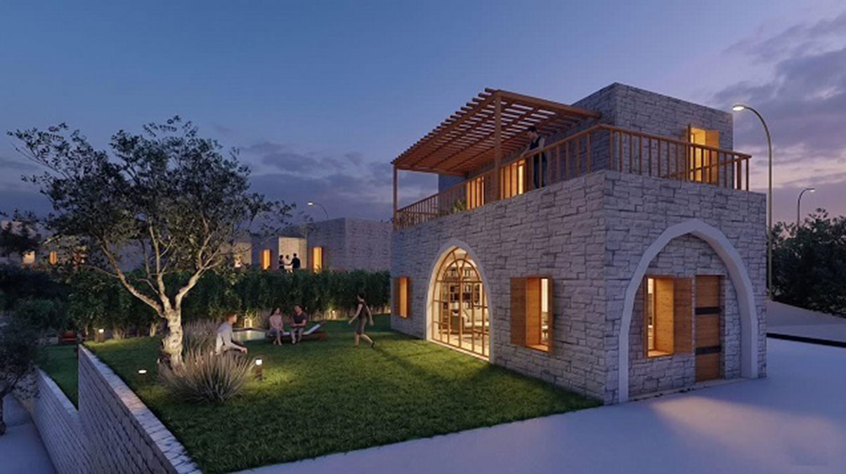 Villa for Sale Chabtine Batroun Design of a Lebanese House Arches , Block B Housing 155Sqm Two Floor & Land 290Sqm